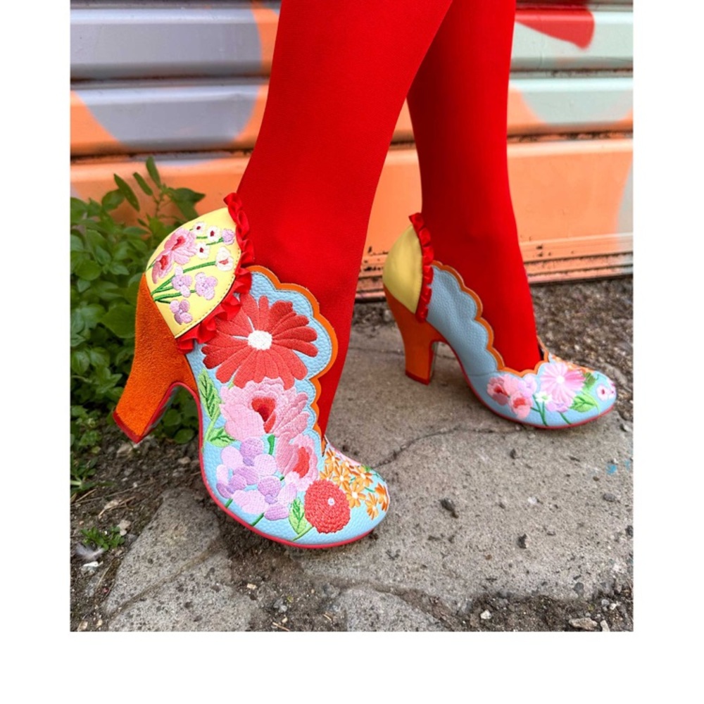 NWT Irregular Choice Heels - Wildflower Wander Size 39 (US 8)